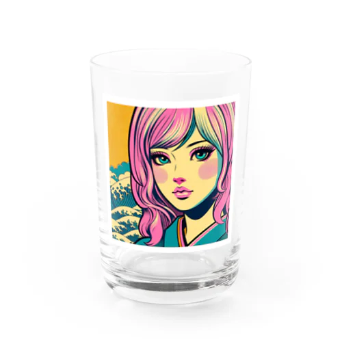 令和・浮世絵ギャル Water Glass