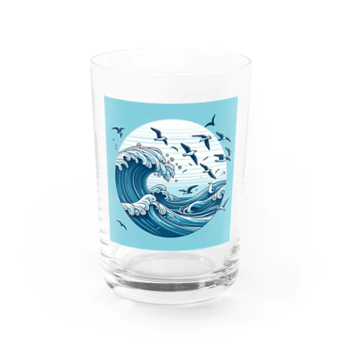 かもめと海 Water Glass