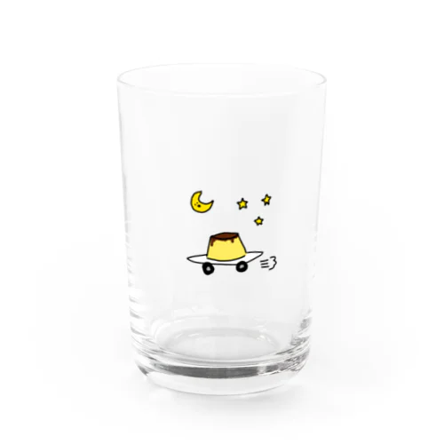 月夜に駆けるプリン Water Glass