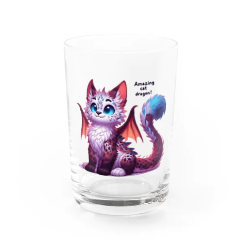 おすまし！ 猫ドラゴン 背景透過ver Water Glass