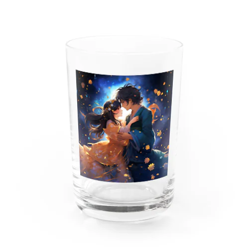 七夕の夜彦星と織り姫　なでしこ1478 Water Glass