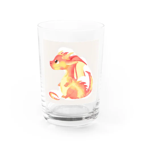 火の世界に生まれたドラゴン グラス