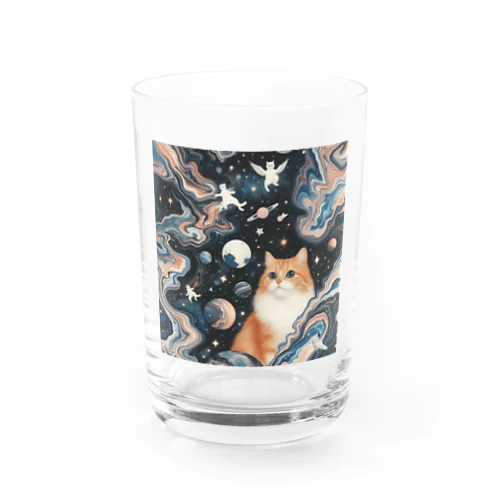 Marble galaxy cats グラス