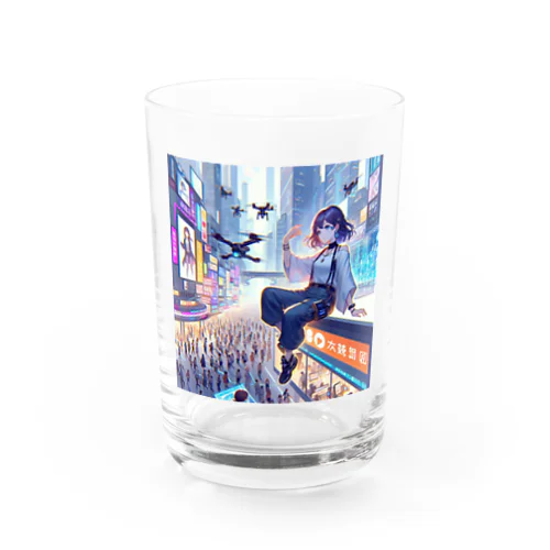 働いたら負け（もっと高く） Water Glass