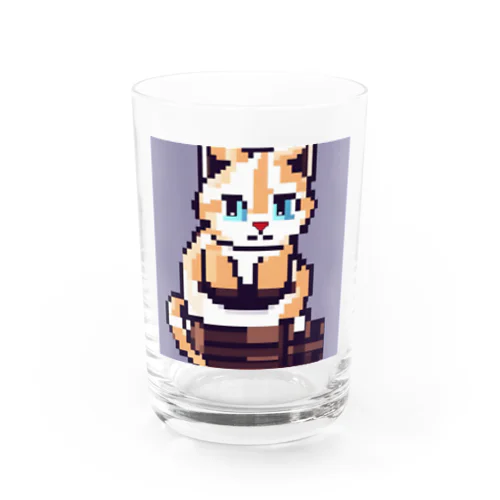 ひざまくらが好きな可愛い猫 Water Glass