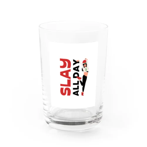 SLAY ALL DAY Water Glass