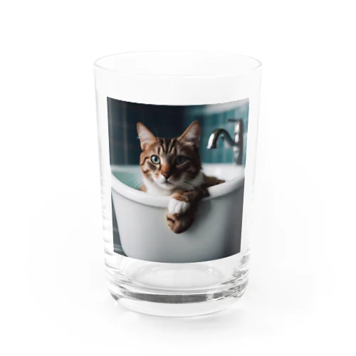 猫の入浴 Water Glass