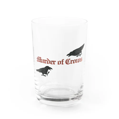 Murder of Crows Water Glass