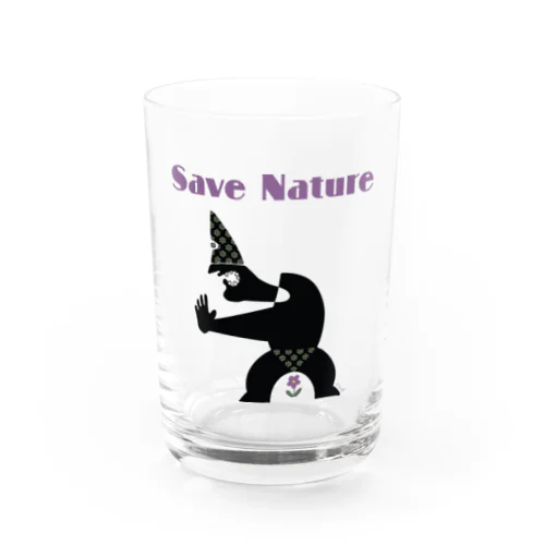 Save Nature Water Glass