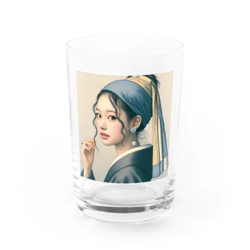 Japanese Girl Water Glass