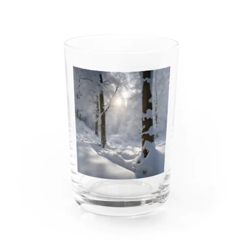 美しい雪景色グッズ Water Glass