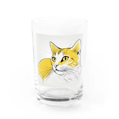 猫スケッチ　たまにゃん Water Glass