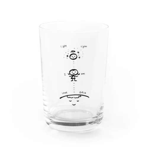 position of 100（モノクロ） Water Glass