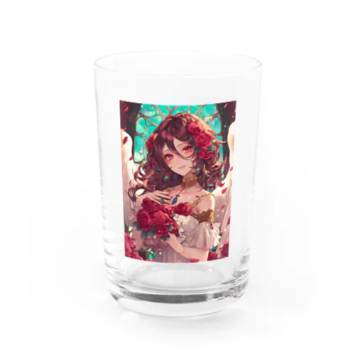 バラ好きの女性　なでしこ1478 Water Glass