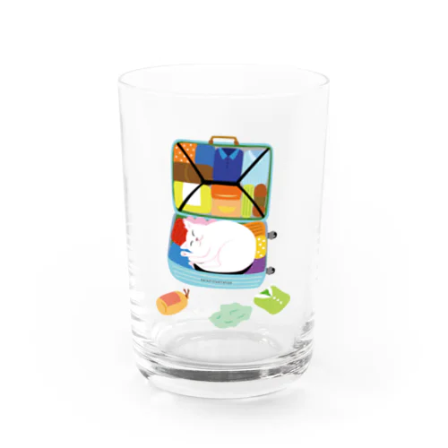 デザインにゃんこシリーズ　私も旅行に連れてって！ Water Glass