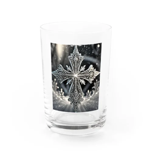 光る黒い十字架 Water Glass