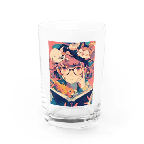 少女と読書週間　なでしこ1478 Water Glass