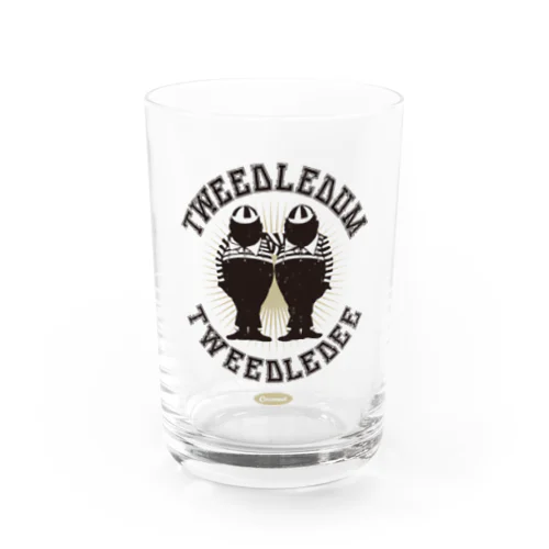 Tweedledum and Tweedledee Water Glass