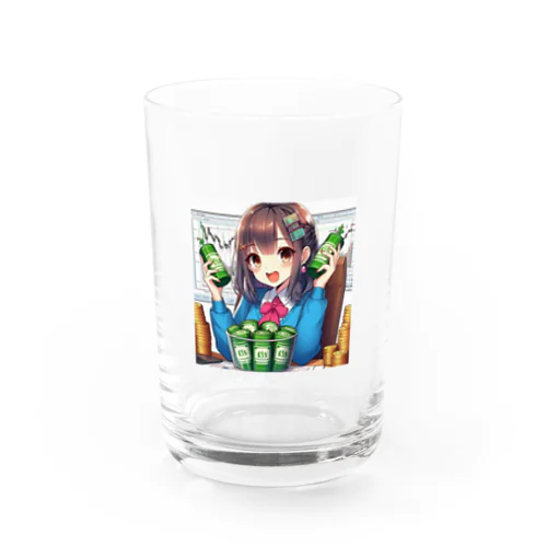 魅力的な美少女がNISAで投資 Water Glass