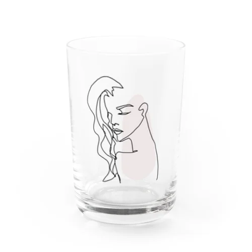 woman2（背景透過ver） Water Glass