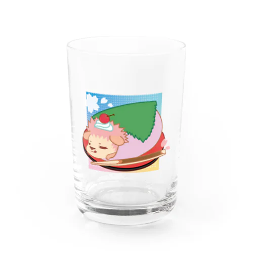 季節のさくら餅ハリネズミ Water Glass