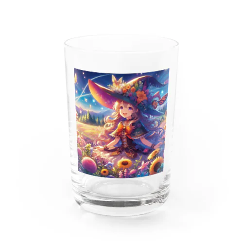 魔法の花畑で、笑顔が魅力的な美しい魔女があなたを待っています✨ Water Glass