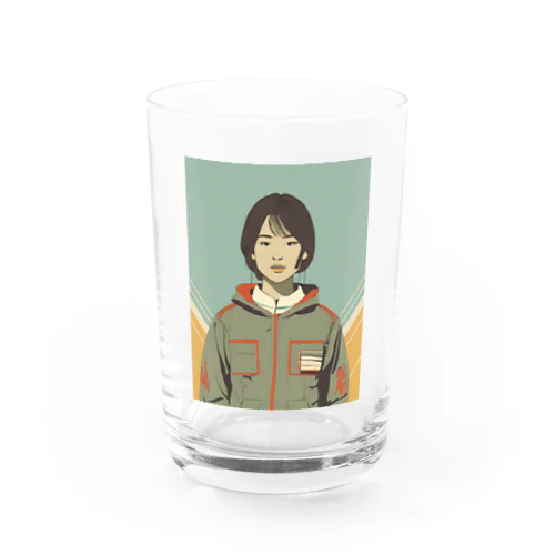 ジャケットを身に纏う女性2 Water Glass