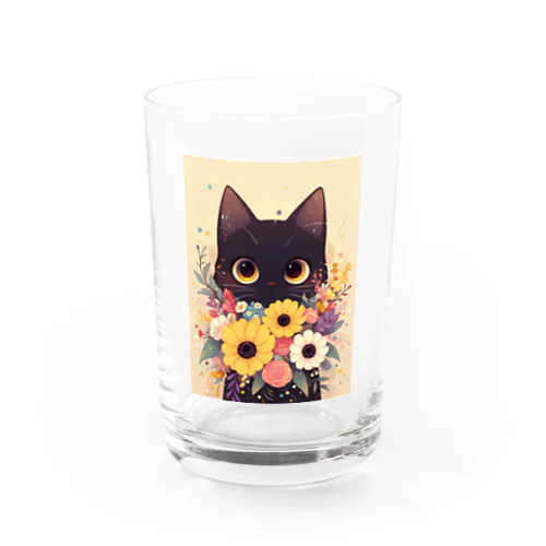 花束を猫に　Hime  253 Water Glass