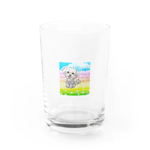 犬と花畑 Water Glass