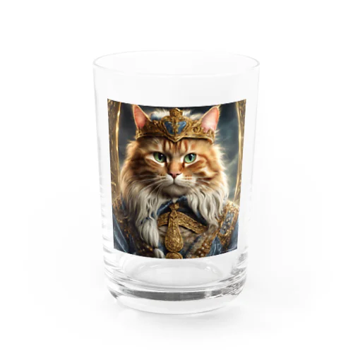 猫王国の王様 Water Glass