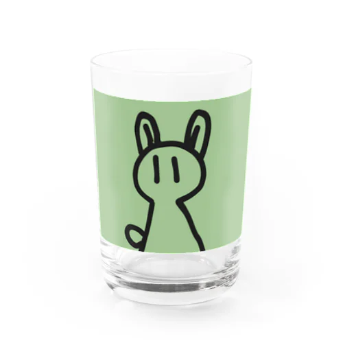 ウサココスプレをするコンセント君（緑） Water Glass