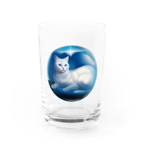 Secret CAT in your head 聖なる猫 Water Glass