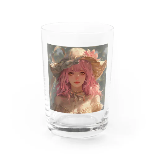 あなたをお守ります女性　なでしこ1478 Water Glass