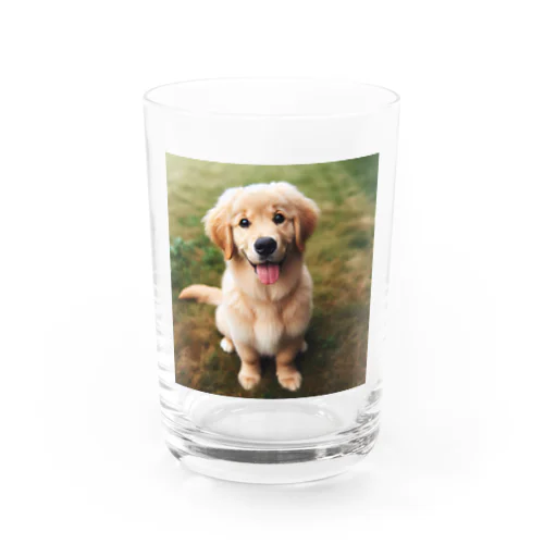 可愛い犬 Water Glass