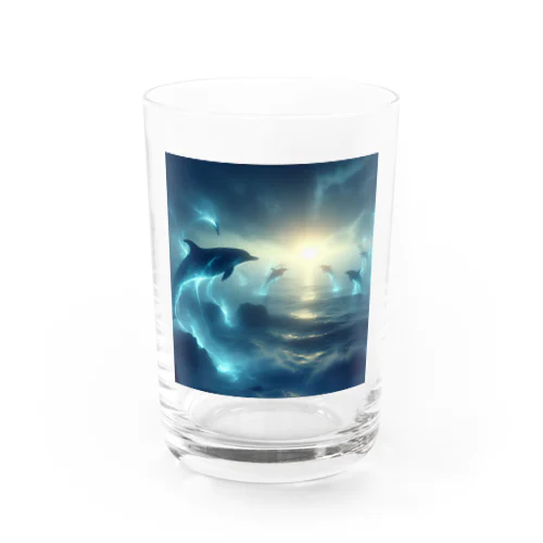 神秘的なイルカ Water Glass