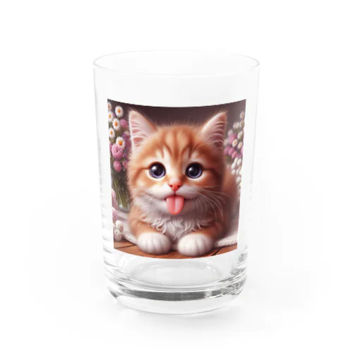 あかんべにゃんこNo.2 Water Glass