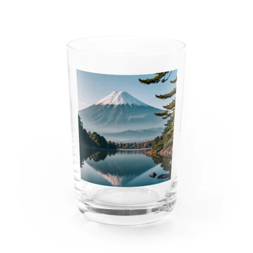 富士山と富士五湖の風景 Water Glass