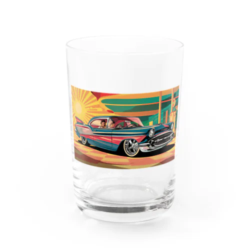 レトロな車 Water Glass