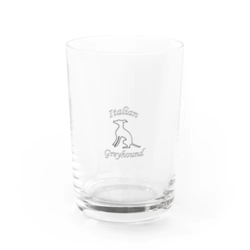 イタグレシルエットグッズ Water Glass