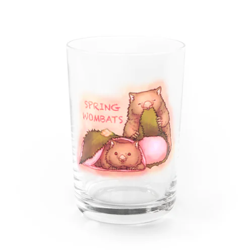 SPRING WOMBATS Water Glass