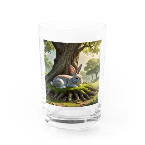森のうさぎ Water Glass