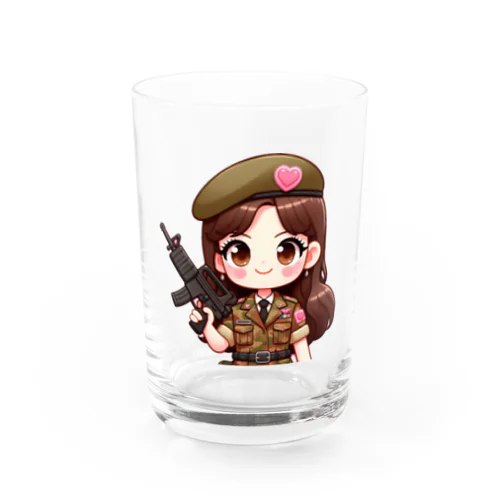 army girl Water Glass