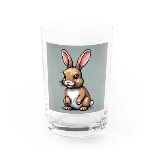 ドット絵ウサギ Water Glass