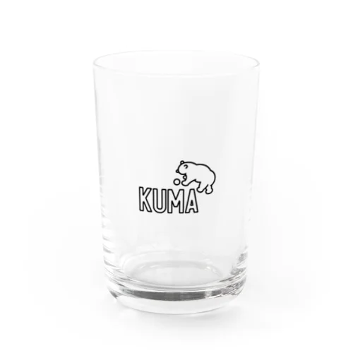 メインキャラクターの熊 Water Glass