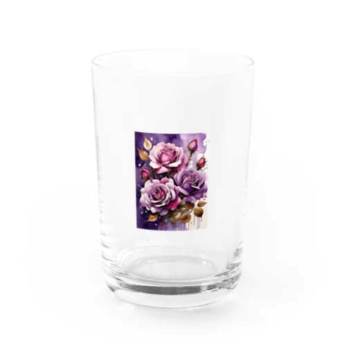 バラードのような薔薇の花　BLUE PLUM  691 Water Glass