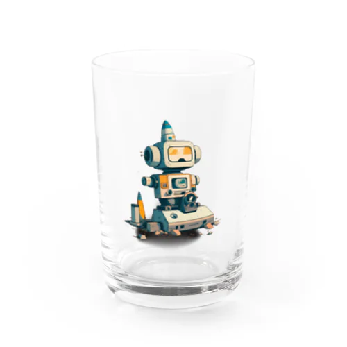 いろいろと四角いレトロなガラクタロボットくん Water Glass