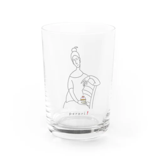 名画 × スイーツ（モディリアーニ） Water Glass