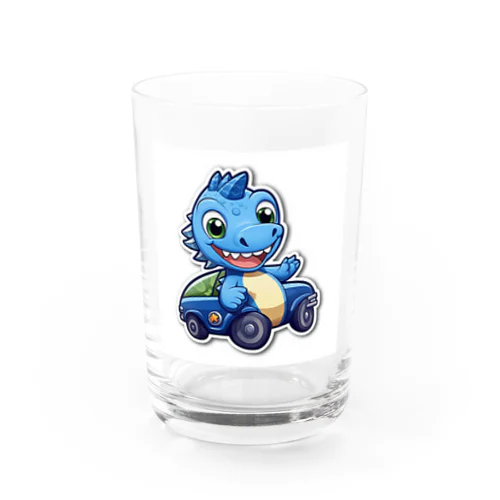 恐竜パトカー Water Glass