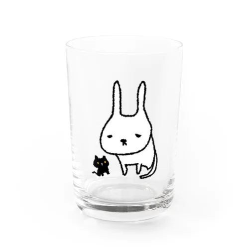 うさねこちゃんとくろちゃん Water Glass