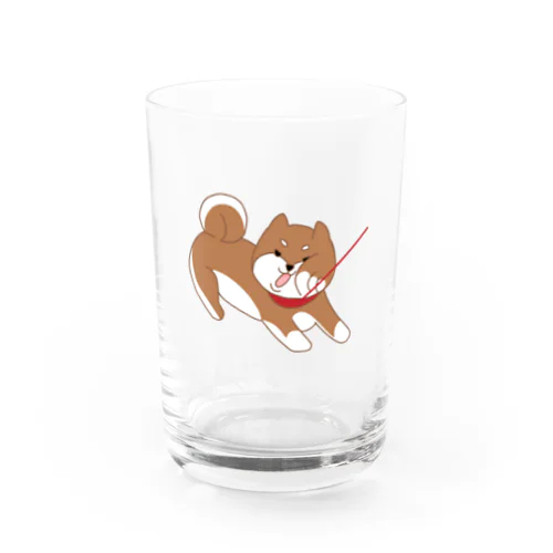 拒否犬柴ちゃん Water Glass